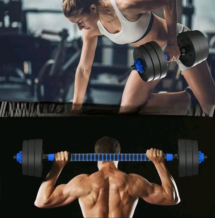 Haltères en caoutchouc