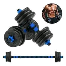 Haltères en caoutchouc